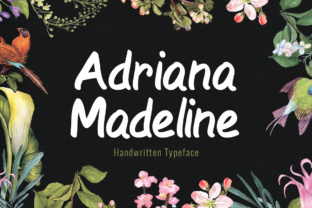 Adriana Madeline: A Handwritten Typeface for Modern Editorial Design