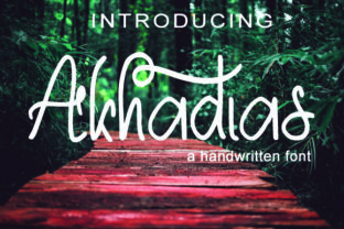 Akhadias: A Chic Script Font for Crafters