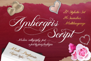 Ambergris: A Romantic Script Typeface for Editorial Design