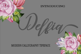 Delfia: A Modern Calligraphy Font for Makers