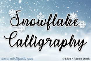 Designing Winter Brands with Snowflake Calligraphy Font