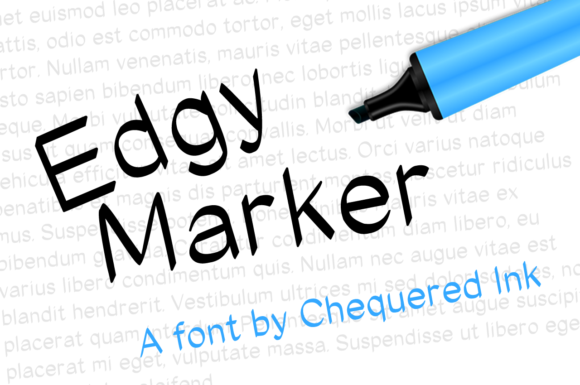 Edgy Marker: A Bold Typeface for Editorial Impact