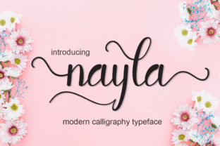 Nayla: A Modern Script Font for Editorial Design