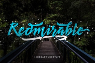 Redmirable: A Designer's Take on Bold Script Typography
