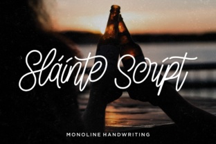 Sláinte: A Modern Script Typeface for Web Design