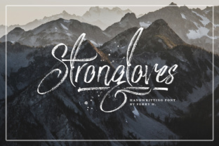 Strongloves: A Textured Script Font for Bold Branding
