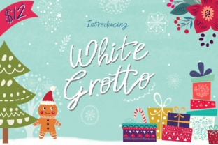 White Grotto Font: A Snowy Typeface for Holiday Branding